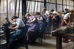 Hierro y acero, fundiciones Trabajadoras cortando archivos