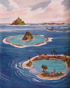 Islas formadas por diminutas criaturas marinas de Unbekannt