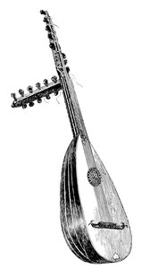 Tiorba italiana, siglo XVI, 1901
