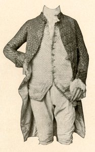 Chaqueta y chaleco usados por Robert Livingston, de Clermont Manor, Nueva York de Unbekannt
