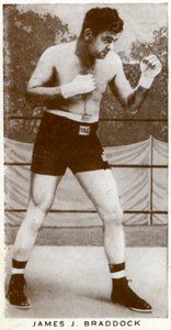 James J Braddock, boxeador irlandés-americano, 1938