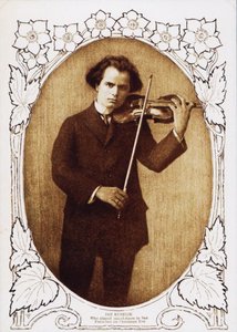 Jan Kubelik tocando en la víspera de Navidad en San Francisco, 1912 de Unbekannt