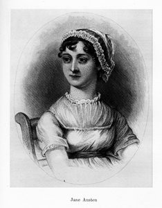 Jane Austen, novelista inglesa, siglo XIX de Unbekannt