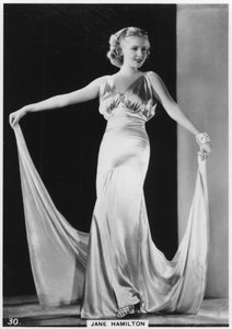 Jane Hamilton, actriz de cine estadounidense, c1938