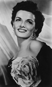 Jane Russell nacida en 1921, actriz estadounidense, c1940s de Unbekannt