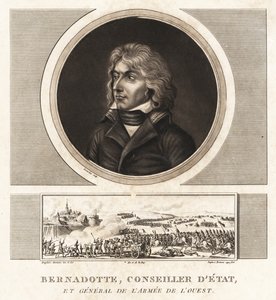 Jean-Baptiste Jules Bernadotte, consejero de Estado, luego Rey Carlos XIV Juan de Suecia y Noruega (1763-1844) de Unbekannt