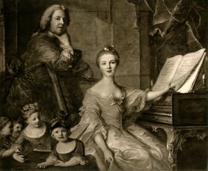 Jean-Marc Nattier y su familia, 1730-1762, 1903 de Unbekannt