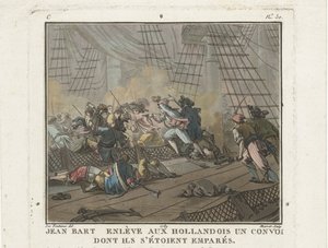 Jean Bart en la batalla de Texel el 29 de junio de 1694, 1789 de Unbekannt