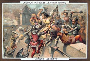 Jeanne Hachette defiende Beauvais, 1472, siglo XIX de Unbekannt