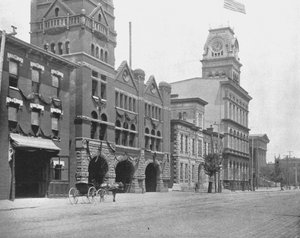 Calle Jefferson, Louisville, Kentucky, EE.UU., c1900 de Unbekannt