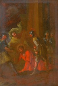 Jesús cae por primera vez bajo la cruz. Estudio para el Vía Crucis III