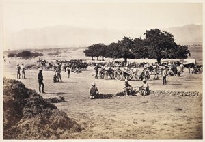 Jellallabad - Escenas en el campamento de Unbekannt