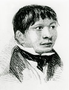 Jemmy Button, el fueguino adoptado por la expedición Fitzroy, como apareció en 1833, 1839 de Unbekannt
