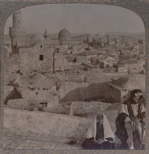 Jerusalén desde la escuela sobre la mezquita, mostrando la Torre de Antonio, c1900 de Unbekannt