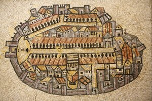Mosaico del templo de Jerusalén, Jerusalén, Israel de Unbekannt