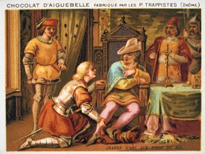 Juana de Arco a los pies de Carlos VII, c1429, finales del siglo XIX
