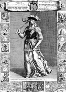 Juana de Arco, la Doncella de Orleans, patriota y mártir francesa del siglo XV, siglo XVIII