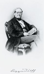 Johann Christian Poggendorf, físico alemán, mediados del siglo XIX de Unbekannt