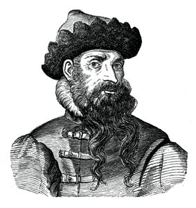Johann Gutenberg, trabajador del metal e inventor alemán, siglo XVI, 1870