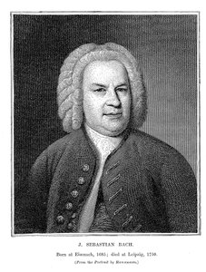 Johann Sebastian Bach 1685-1750, compositor y organista alemán, 1746