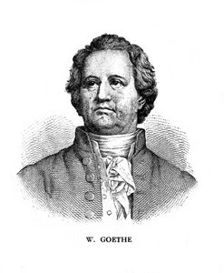 Johann Wolfgang von Goethe, poeta, dramaturgo y científico alemán, siglo XIX