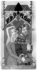 Johannes Gyniford y su esposa, finales del siglo XIV de Unbekannt