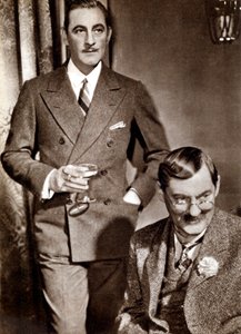 John y Lionel Barrymore, actores estadounidenses de teatro y cine de Unbekannt