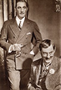 John Barrymore y Lionel Barrymore, actores estadounidenses, 1933