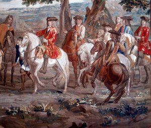 John Churchill, Duque de Marlborough 1650-1722, soldado inglés, en la Batalla de Blenheim, 1704 de Unbekannt