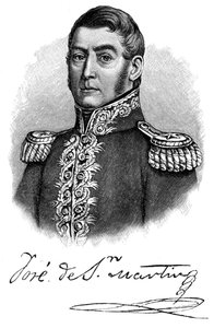 José de San Martín, general argentino del siglo XIX y líder de la independencia, 1901 de Unbekannt