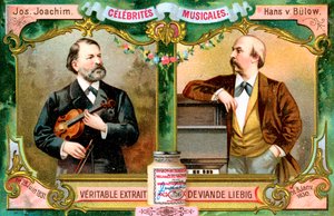 Joseph Joachim y Hans von Bülow, c1900 de Unbekannt