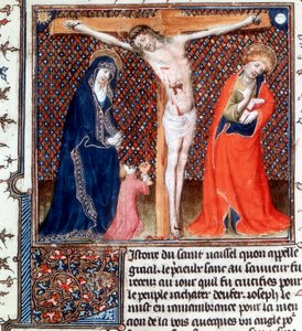 José de Arimatea recibiendo la sangre de Cristo, siglo XV de Unbekannt