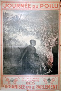 Journée du Poilu, 31 de octubre-1 de noviembre de 1915, cartel de la Primera Guerra Mundial francesa, 1915