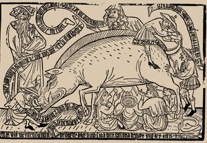 Judensau, ca 1470 de Unbekannt