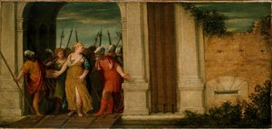 Judith dejando Betulia, siglo XVI de Unbekannt