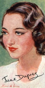 June Duprez, 1918-1984, actriz de cine británica, siglo XX de Unbekannt