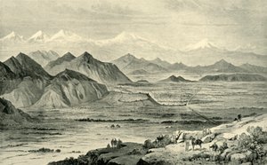Kabul, mirando al norte desde la colina sobre el campamento británico en Beni Hissar, 8 de octubre de 1879, 1901 de Unbekannt
