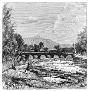 Río Kabul, Afganistán de Unbekannt