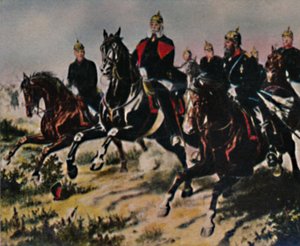 Kaiser Wilhelm I. 1797-1888 und leine Paladine. - Pintura de Camphausen, 1934