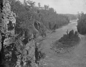 Río Kaministiquia, debajo de las Cataratas Kakabeka, c1897 de Unbekannt