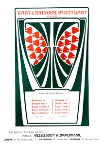 Anuncio de Kast & Ehinger, Stuttgart, 1909 de Unbekannt
