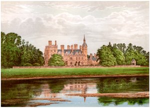 Kelham Hall, Nottinghamshire, hogar de la familia Manners-Sutton, c1880 de Unbekannt