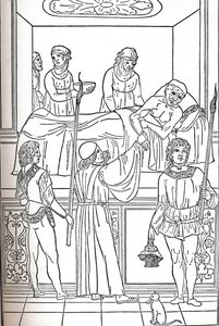 Ketham: Fasciculus Medicinae, Venecia, 1493, El tratamiento de la plaga, c. 1493 de Unbekannt