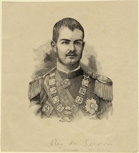 Rey Alejandro de Serbia 1876-1903, c. 1889
