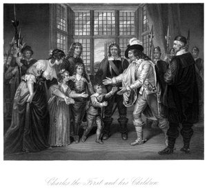 Rey Carlos I 1600-1649 y sus hijos