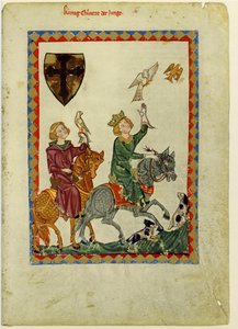 Rey Conrado el Joven del Códice Manesse, entre 1305 y 1340 de Unbekannt
