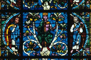 Rey David, vidriera, Catedral de Chartres, Francia de Unbekannt