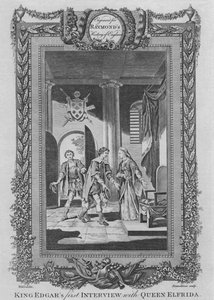 La primera entrevista del rey Edgar con la reina Elfrida, c1787