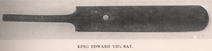 Bate de cricket del Rey Eduardo VII, 1912