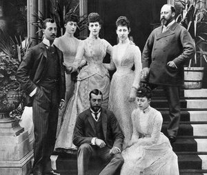 La familia del rey Eduardo VII, Marlborough House, Londres, c1890 1935 de Unbekannt